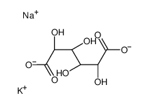potassium,sodium,(2S,3S,4S,5R)-2,3,4,5-tetrahydroxyhexanedioate Structure
