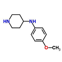 N-(4-Methoxyphenyl)-4-piperidinamine Structure
