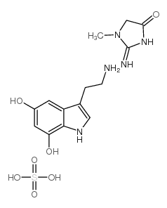 5,7-二羟基色胺肌酐硫酸盐结构式