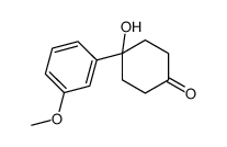 4-hydroxy-4-(3-methoxyphenyl)cyclohexan-1-one结构式