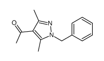 1-(1-苄基-3,5-二甲基-1H-吡唑-4-基)-乙酮结构式
