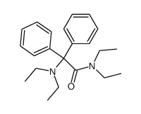 diethylamino-diphenyl-acetic acid diethylamide Structure