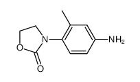 3-(4-amino-2-methylphenyl)-1,3-oxazolidin-2-one结构式