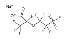 sodium 2,3,3,3-tetrafluoro-2-(1,1,2,2-tetrafluoro-2-(fluorosulfonyl)ethoxy)propanoate Structure