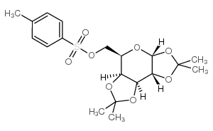 1,2:3,4-二-O-亚异丙基-6-O-(p-甲苯磺酰基)-α-D-吡喃半乳糖结构式