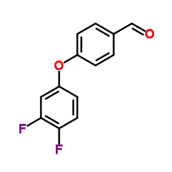 4-(3,4-二氟苯氧基)苯甲醛结构式