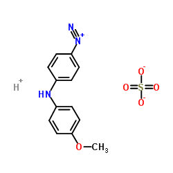 4-重氮基-4'-甲氧基二苯胺硫酸盐结构式