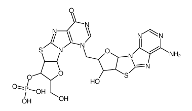 8,2'-S-cycloinosinyl-(3',5')-8,2'-S-cycloadenosine结构式
