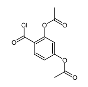 (3-acetyloxy-4-carbonochloridoylphenyl) acetate结构式