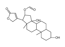 3beta,14,16beta-trihydroxy-5beta-card-20(22)-enolide 16-formate Structure