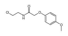 N-(2-chloro-ethyl)-2-(4-methoxy-phenoxy)-acetamide结构式