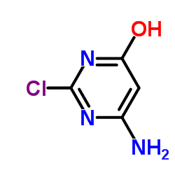 2-氯-6-氨基嘧啶-4(3H)-酮结构式