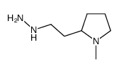 2-(2-肼基乙基)-1-甲基吡咯烷结构式