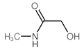 2-羟基-N-甲基乙酰胺结构式