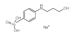 Arsanilic acid, N-(3-hydroxypropyl)-, monosodium salt (8CI) Structure