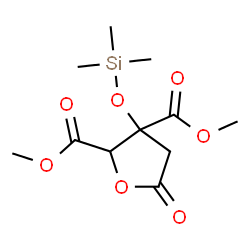Tetrahydro-5-oxo-3-(trimethylsiloxy)-2,3-furandicarboxylic acid dimethyl ester Structure