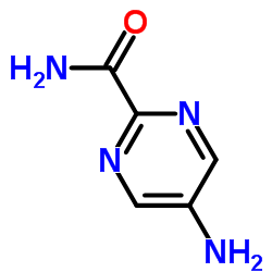 5-氨基嘧啶-2-甲酰胺结构式