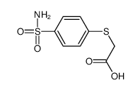 2-(4-sulfamoylphenyl)sulfanylacetic acid Structure