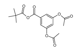 3,5-diacetoxybenzoic pivalic anhydride Structure