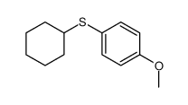 1-cyclohexylsulfanyl-4-methoxybenzene结构式