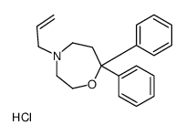 4-Allyl-7,7-diphenyl-1,4-oxazepane hydrochloride Structure