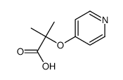 PROPANOIC ACID, 2-METHYL-2-(4-PYRIDINYLOXY)- Structure