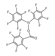 bis-(pentafluoro phenyl) thallium pentafluoro benzoate结构式