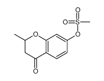 (2-methyl-4-oxo-2,3-dihydrochromen-7-yl) methanesulfonate Structure