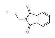 N-(2-氯乙基)邻苯二甲酰亚胺结构式