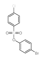 1-bromo-4-(4-chlorophenyl)sulfonyloxy-benzene结构式