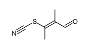 (Z/E)-2-methyl-3-thiocyanato-2-butenal Structure