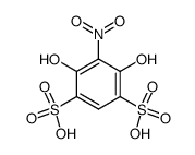 4,6-dihydroxy-5-nitro-benzene-1,3-disulfonic acid结构式