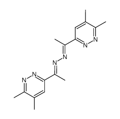 bis-[1-(5,6-dimethyl-pyridazin-3-yl)-ethylidene]-hydrazine结构式