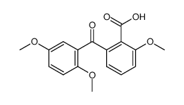 2-[2,5-Dimethoxy-benzoyl]-6-methoxy-benzoesaeure结构式