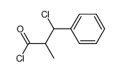 3-chloro-2-methyl-3-phenylpropanoyl chloride结构式
