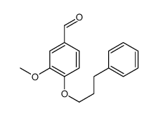 3-methoxy-4-(3-phenylpropoxy)benzaldehyde Structure