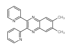 6,7-二甲基-2,3-二(2-吡啶基)喹喔啉结构式