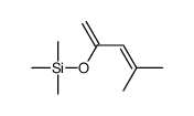 trimethyl(4-methylpenta-1,3-dien-2-yloxy)silane Structure