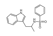 N-[1-(1H-indol-3-yl)propan-2-yl]benzenesulfonamide结构式