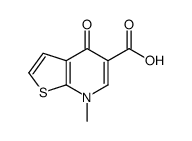 7-METHYL-4-OXO-4,7-DIHYDROTHIENO[2,3-B]PYRIDINE-5-CARBOXYLIC ACID结构式