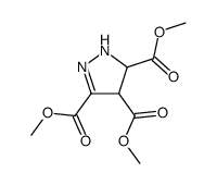 3,4,5-tri(methoxycarbonyl)-2-pyrazoline结构式