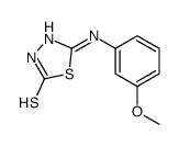 5-[(3-甲氧基苯基)氨基]-1,3,4-噻二唑-2-硫醇结构式