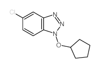 1H-Benzotriazole,5-chloro-1-(cyclopentyloxy)- Structure