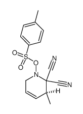 (S)-6,6-dicyano-5-methyl-5,6-dihydropyridin-1(2H)-yl 4-methylbenzenesulfonate结构式
