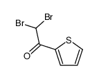 2,2-二溴-1-(噻吩-2-基)乙-1-酮结构式
