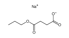 succinic acid monopropyl ester sodium salt Structure