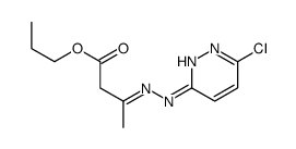 propyl (3E)-3-[(6-chloropyridazin-3-yl)hydrazinylidene]butanoate Structure