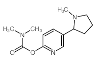[5-(1-methylpyrrolidin-2-yl)pyridin-2-yl] N,N-dimethylcarbamate structure