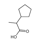 2-Cyclopentylpropanoic acid Structure