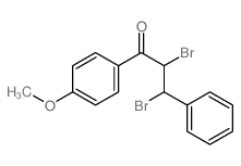 1-Propanone,2,3-dibromo-1-(4-methoxyphenyl)-3-phenyl-结构式